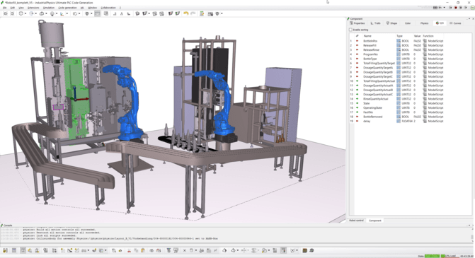Robotersimulation ... iPhysics - 3D Simulation via Simulationssoftware von machineering.com